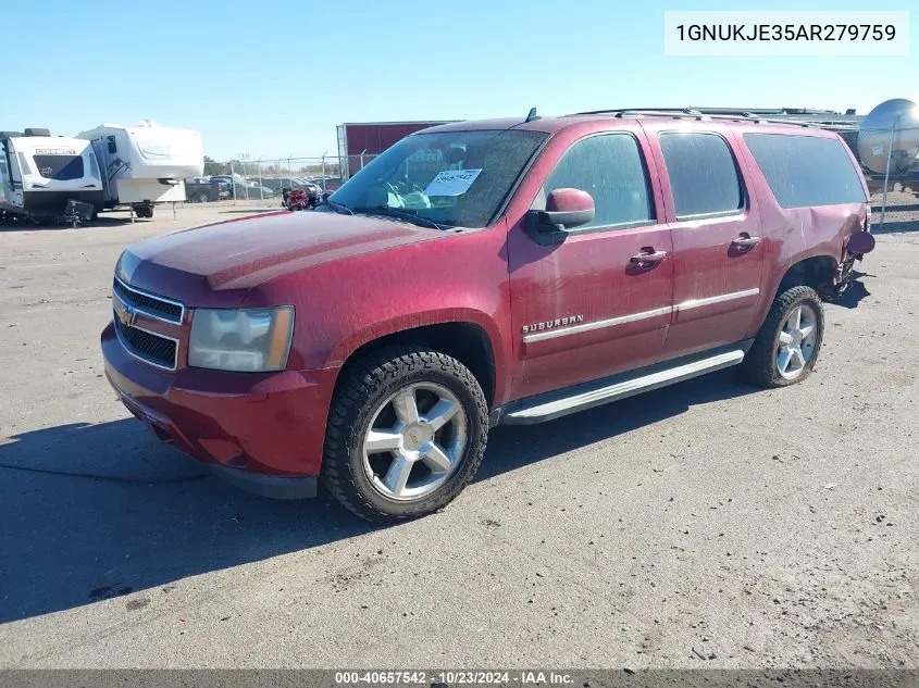 2010 Chevrolet Suburban 1500 Lt1 VIN: 1GNUKJE35AR279759 Lot: 40657542