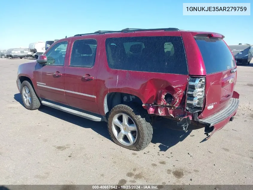 2010 Chevrolet Suburban 1500 Lt1 VIN: 1GNUKJE35AR279759 Lot: 40657542