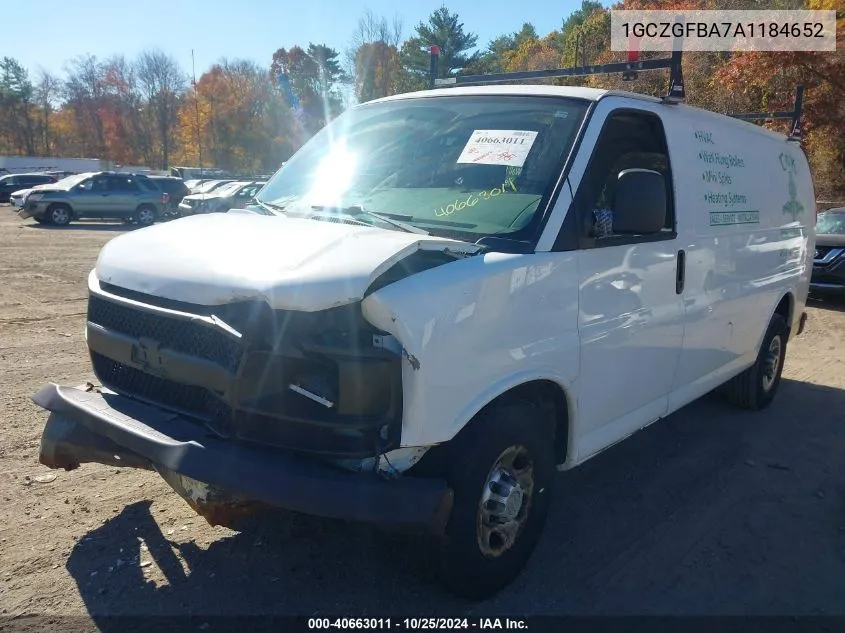 2010 Chevrolet Express 2500 Work Van VIN: 1GCZGFBA7A1184652 Lot: 40663011