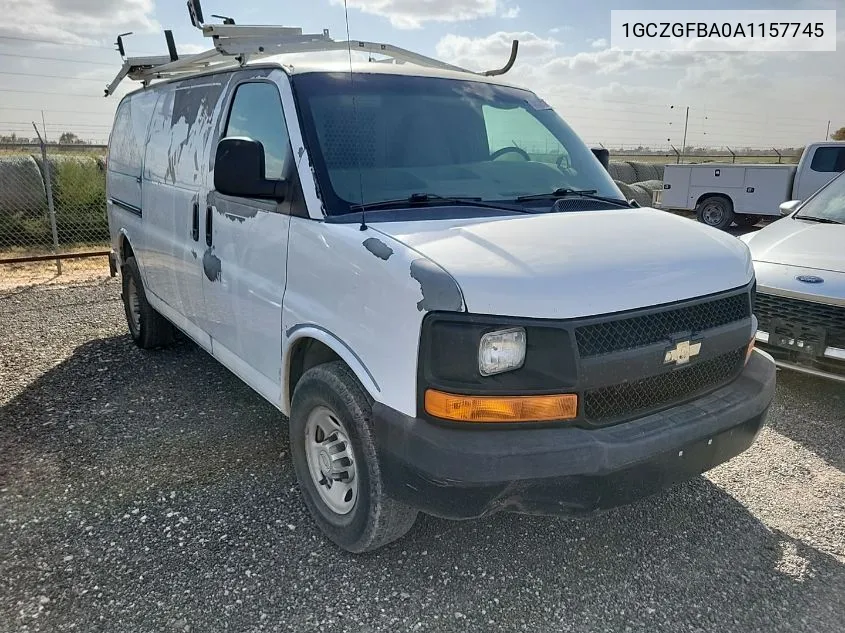 2010 Chevrolet Express 2500 Work Van VIN: 1GCZGFBA0A1157745 Lot: 40668292