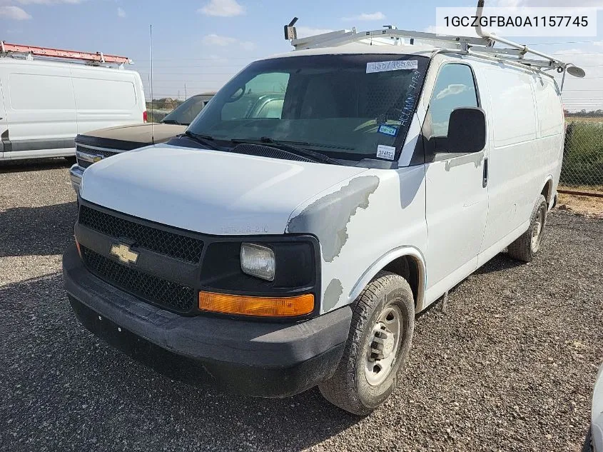 2010 Chevrolet Express 2500 Work Van VIN: 1GCZGFBA0A1157745 Lot: 40668292