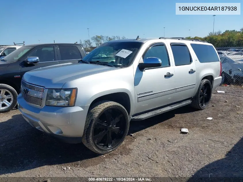 2010 Chevrolet Suburban 1500 Ltz VIN: 1GNUCKE04AR187938 Lot: 40679222