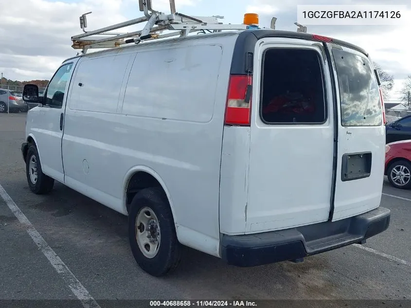 2010 Chevrolet Express 2500 Work Van VIN: 1GCZGFBA2A1174126 Lot: 40688658