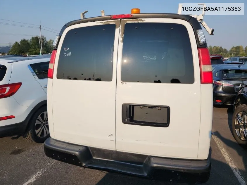 2010 Chevrolet Express 2500 Work Van VIN: 1GCZGFBA5A1175383 Lot: 40697122