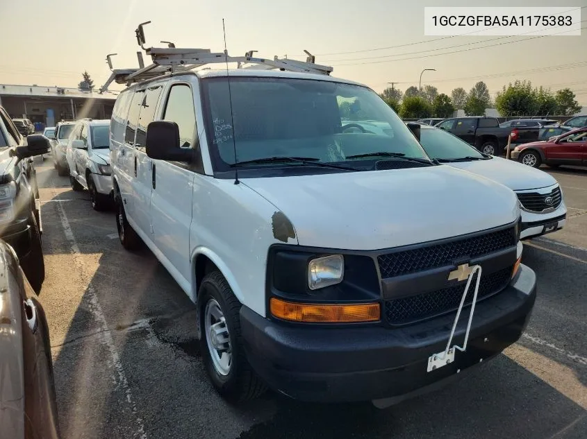 2010 Chevrolet Express 2500 Work Van VIN: 1GCZGFBA5A1175383 Lot: 40697122