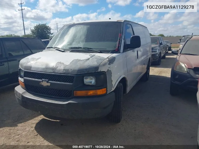 2010 Chevrolet Express 2500 Work Van VIN: 1GCZGFBA9A1129278 Lot: 40719077