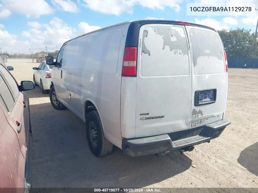 2010 Chevrolet Express 2500 Work Van VIN: 1GCZGFBA9A1129278 Lot: 40719077