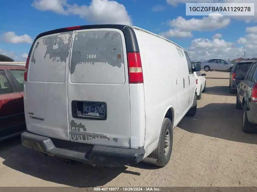 2010 Chevrolet Express 2500 Work Van VIN: 1GCZGFBA9A1129278 Lot: 40719077