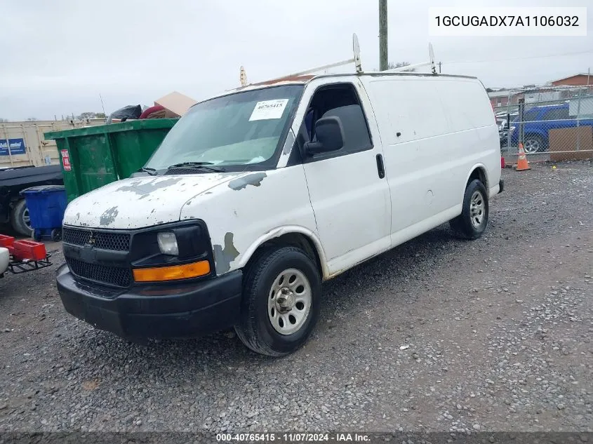 1GCUGADX7A1106032 2010 Chevrolet Express 1500 Work Van