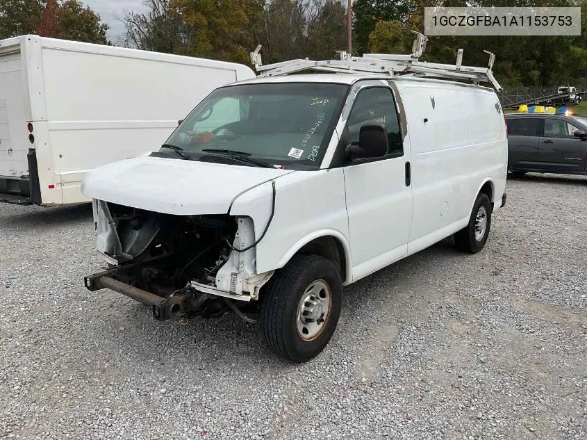 2010 Chevrolet Express G2500 VIN: 1GCZGFBA1A1153753 Lot: 40795385