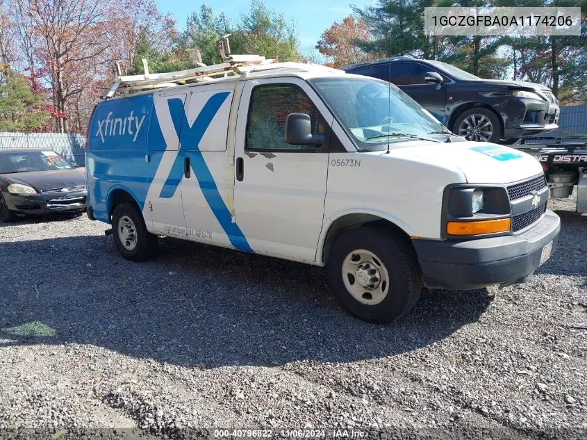 2010 Chevrolet Express 2500 Work Van VIN: 1GCZGFBA0A1174206 Lot: 40796822