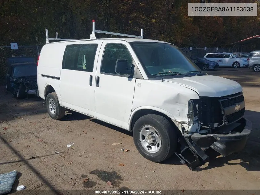 2010 Chevrolet Express 2500 Work Van VIN: 1GCZGFBA8A1183638 Lot: 40799952