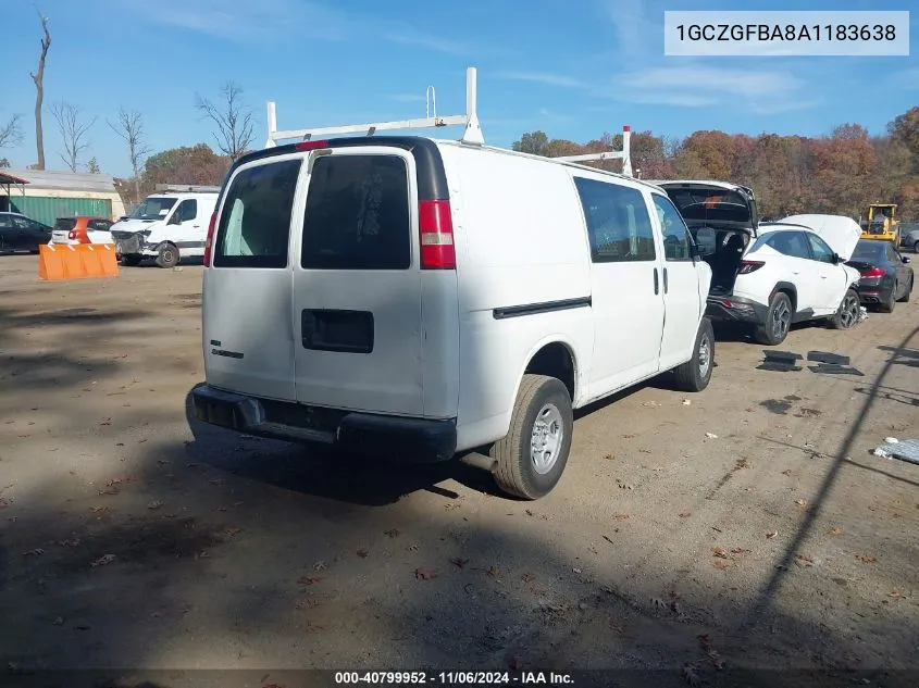 2010 Chevrolet Express 2500 Work Van VIN: 1GCZGFBA8A1183638 Lot: 40799952