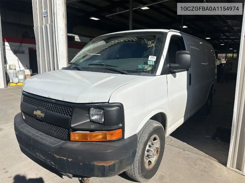 2010 Chevrolet Express G2500 VIN: 1GCZGFBA0A1154974 Lot: 40833125