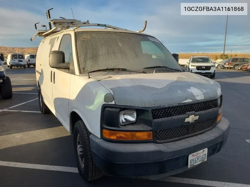 2010 Chevrolet Express 2500 Work Van VIN: 1GCZGFBA3A1161868 Lot: 40874579