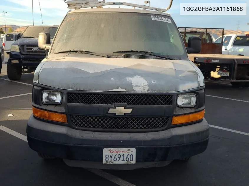 2010 Chevrolet Express 2500 Work Van VIN: 1GCZGFBA3A1161868 Lot: 40874579