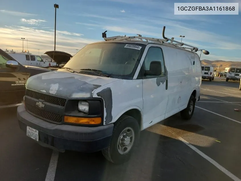 2010 Chevrolet Express 2500 Work Van VIN: 1GCZGFBA3A1161868 Lot: 40874579