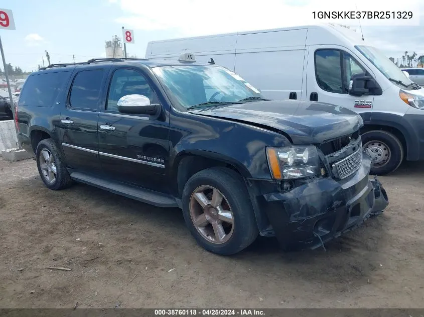 2011 Chevrolet Suburban 1500 Ltz VIN: 1GNSKKE37BR251329 Lot: 38760118