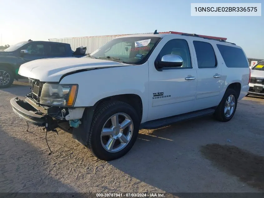 1GNSCJE02BR336575 2011 Chevrolet Suburban 1500 Lt1