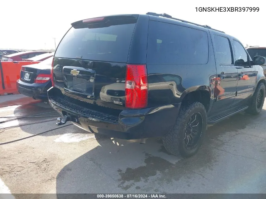 1GNSKHE3XBR397999 2011 Chevrolet Suburban 1500 Ls