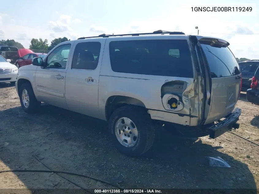 2011 Chevrolet Suburban 1500 Lt1 VIN: 1GNSCJE00BR119249 Lot: 40112385