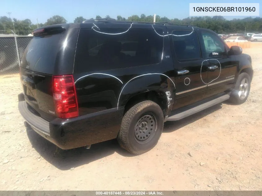 2011 Chevrolet Suburban 1500 Ltz VIN: 1GNSCKE06BR101960 Lot: 40187445