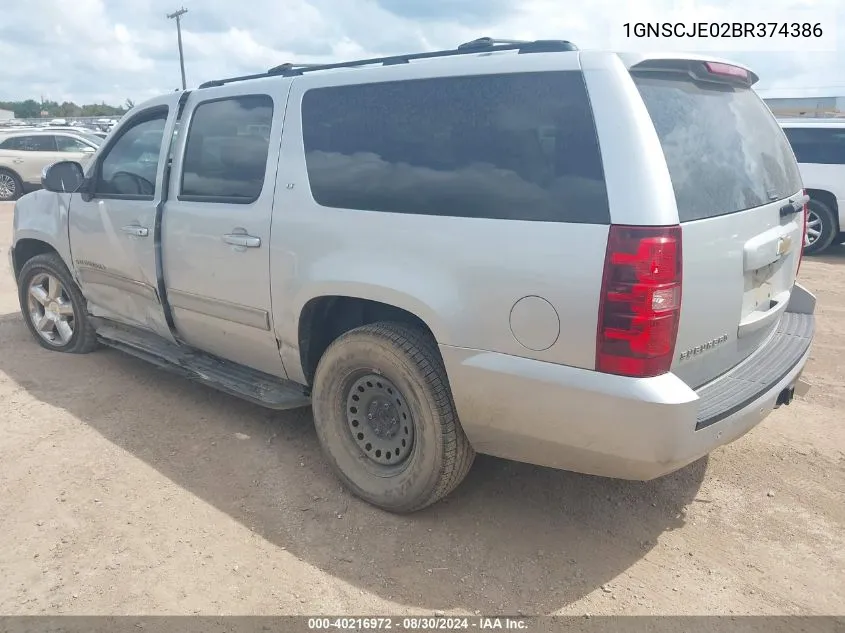 2011 Chevrolet Suburban 1500 Lt1 VIN: 1GNSCJE02BR374386 Lot: 40216972