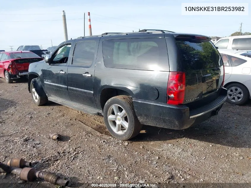 2011 Chevrolet Suburban 1500 Ltz VIN: 1GNSKKE31BR253982 Lot: 40253859