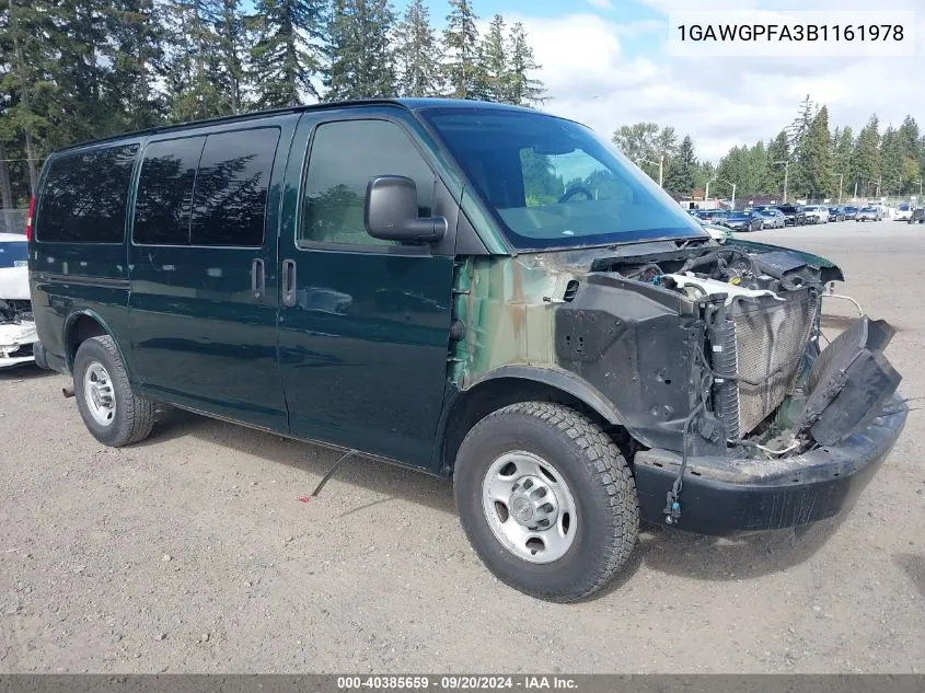 2011 Chevrolet Express 2500 Ls VIN: 1GAWGPFA3B1161978 Lot: 40385659