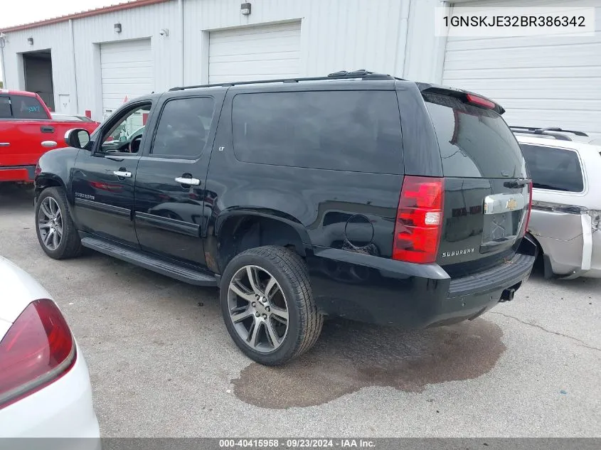 2011 Chevrolet Suburban 1500 Lt1 VIN: 1GNSKJE32BR386342 Lot: 40415958