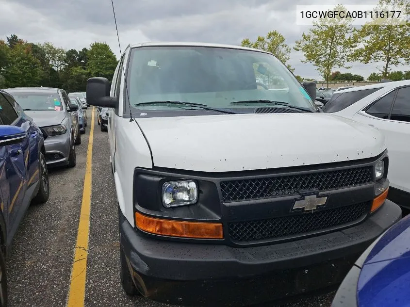 2011 Chevrolet Express G2500 VIN: 1GCWGFCA0B1116177 Lot: 40435338