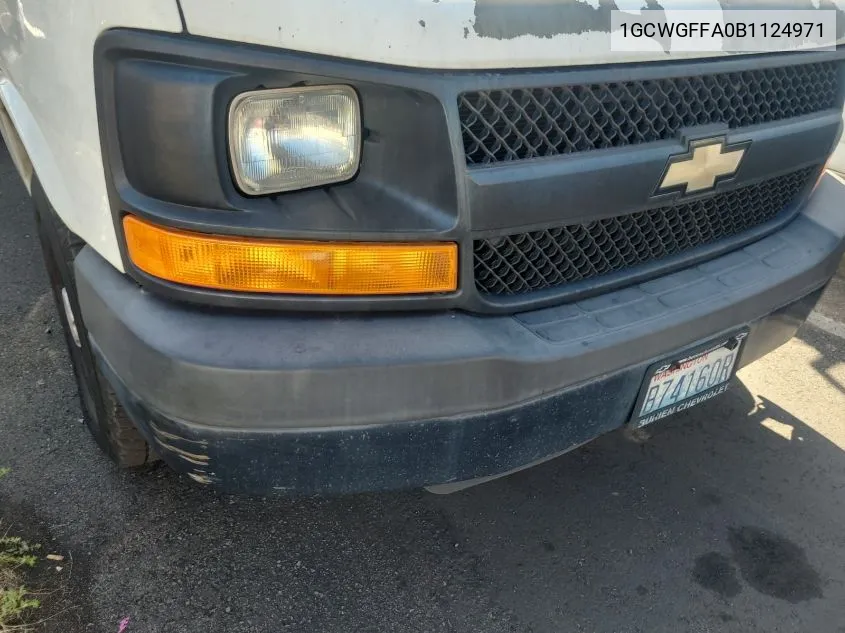 2011 Chevrolet Express 2500 Work Van VIN: 1GCWGFFA0B1124971 Lot: 40443840