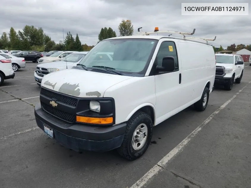 2011 Chevrolet Express 2500 Work Van VIN: 1GCWGFFA0B1124971 Lot: 40443840