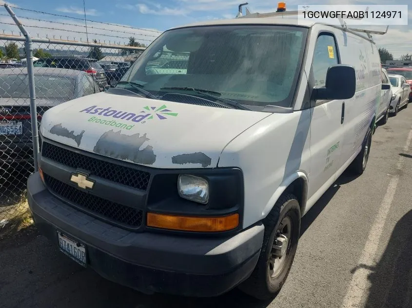 1GCWGFFA0B1124971 2011 Chevrolet Express 2500 Work Van