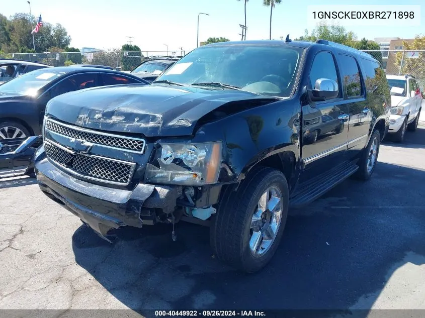 1GNSCKE0XBR271898 2011 Chevrolet Suburban 1500 Ltz