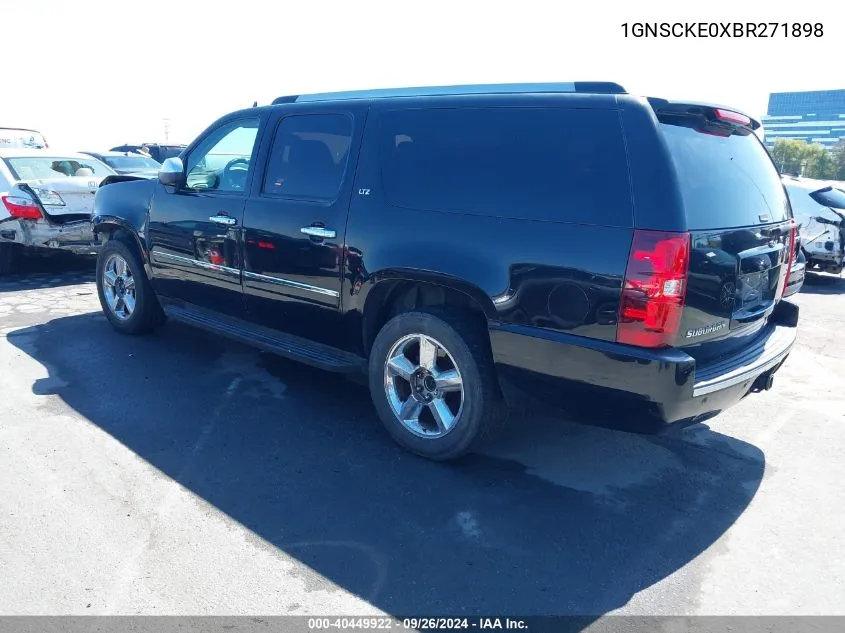 2011 Chevrolet Suburban 1500 Ltz VIN: 1GNSCKE0XBR271898 Lot: 40449922