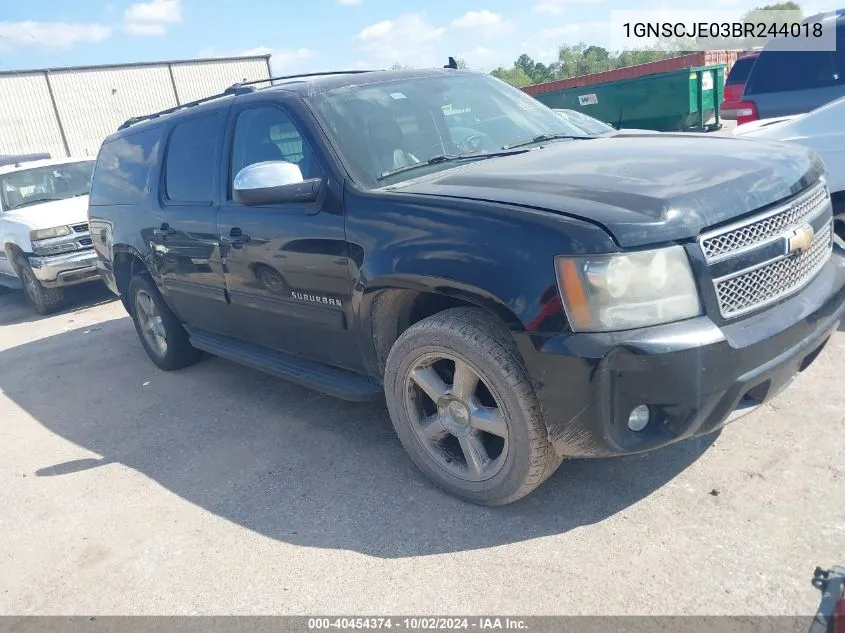 2011 Chevrolet Suburban 1500 Lt1 VIN: 1GNSCJE03BR244018 Lot: 40454374