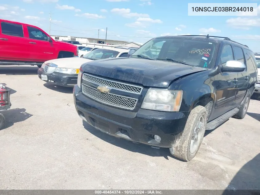 2011 Chevrolet Suburban 1500 Lt1 VIN: 1GNSCJE03BR244018 Lot: 40454374