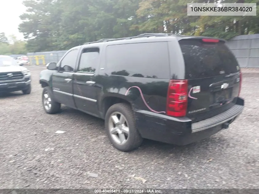 2011 Chevrolet Suburban 1500 Ltz VIN: 1GNSKKE36BR384020 Lot: 40455471