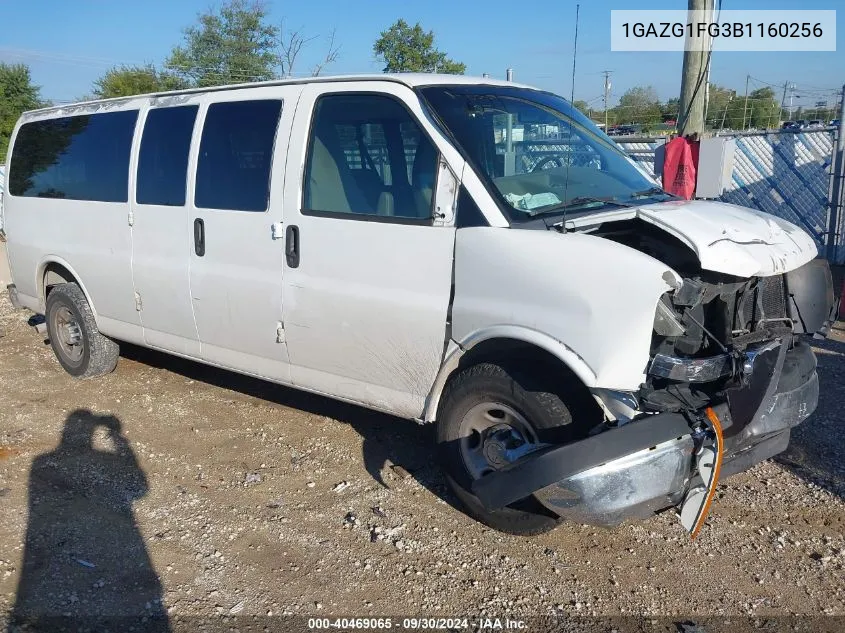 2011 Chevrolet Express 3500 Lt VIN: 1GAZG1FG3B1160256 Lot: 40469065