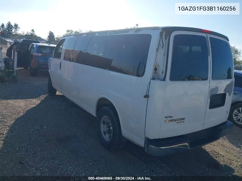 1GAZG1FG3B1160256 2011 Chevrolet Express 3500 Lt