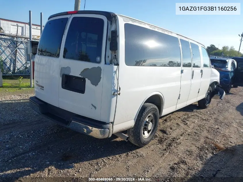 2011 Chevrolet Express 3500 Lt VIN: 1GAZG1FG3B1160256 Lot: 40469065