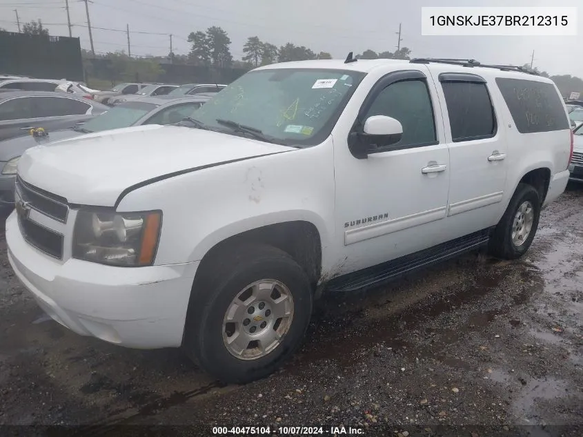 2011 Chevrolet Suburban 1500 Lt1 VIN: 1GNSKJE37BR212315 Lot: 40475104