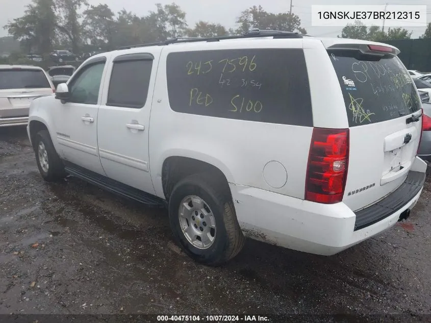 2011 Chevrolet Suburban 1500 Lt1 VIN: 1GNSKJE37BR212315 Lot: 40475104