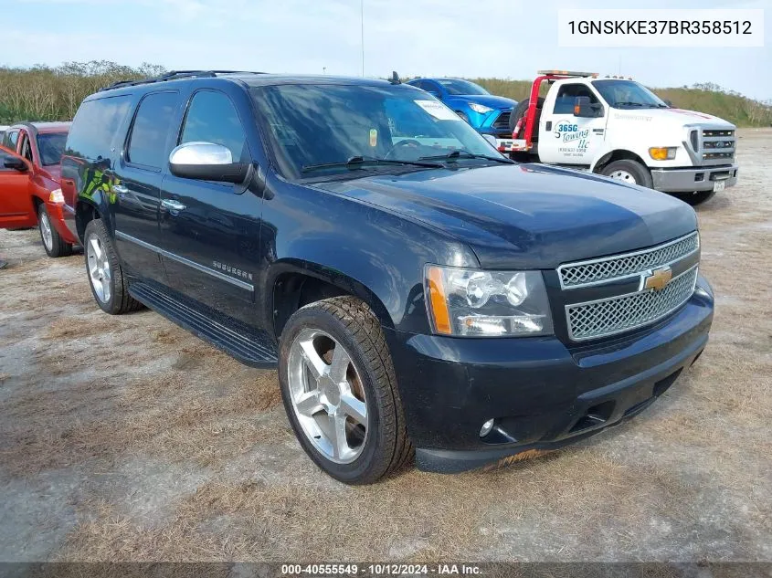 2011 Chevrolet Suburban 1500 Ltz VIN: 1GNSKKE37BR358512 Lot: 40555549