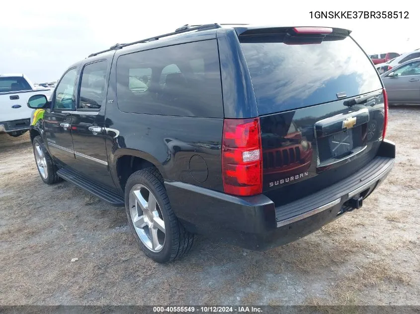 2011 Chevrolet Suburban 1500 Ltz VIN: 1GNSKKE37BR358512 Lot: 40555549