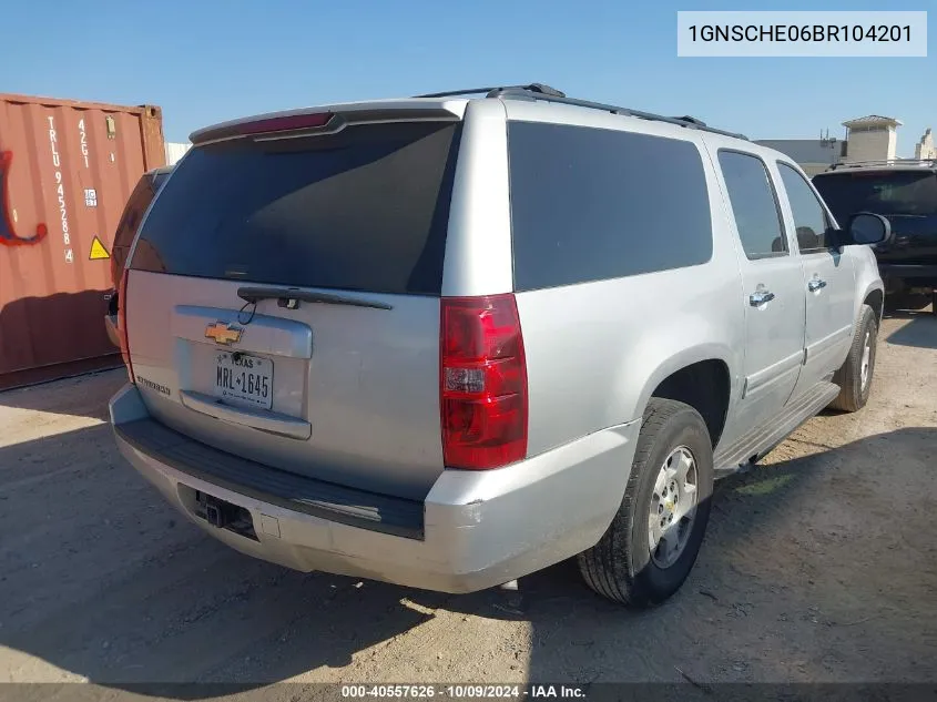 2011 Chevrolet Suburban 1500 Ls VIN: 1GNSCHE06BR104201 Lot: 40557626