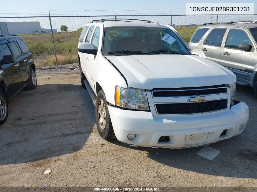 1GNSCJE02BR301731 2011 Chevrolet Suburban 1500 Lt1