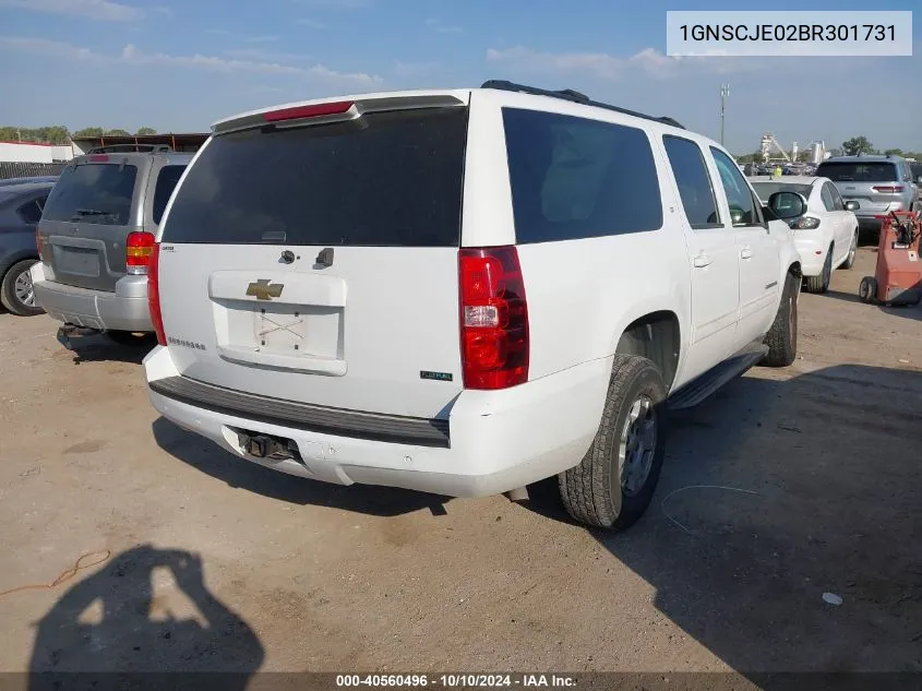 2011 Chevrolet Suburban 1500 Lt1 VIN: 1GNSCJE02BR301731 Lot: 40560496