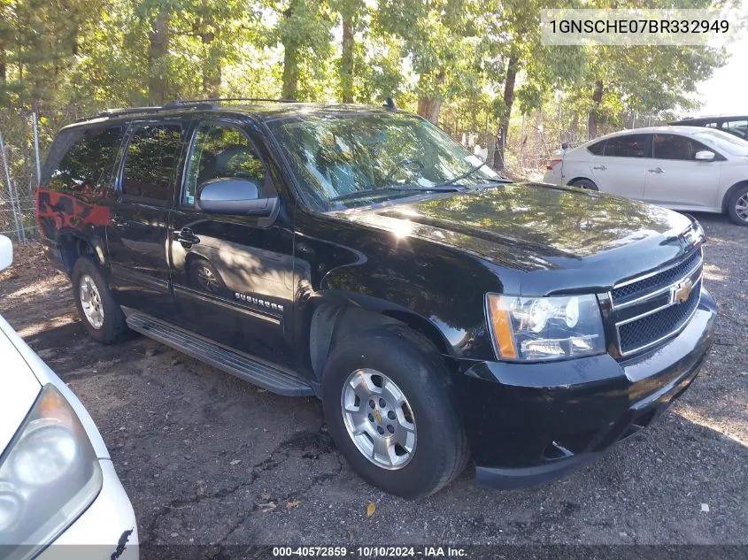 2011 Chevrolet Suburban 1500 Ls VIN: 1GNSCHE07BR332949 Lot: 40572859